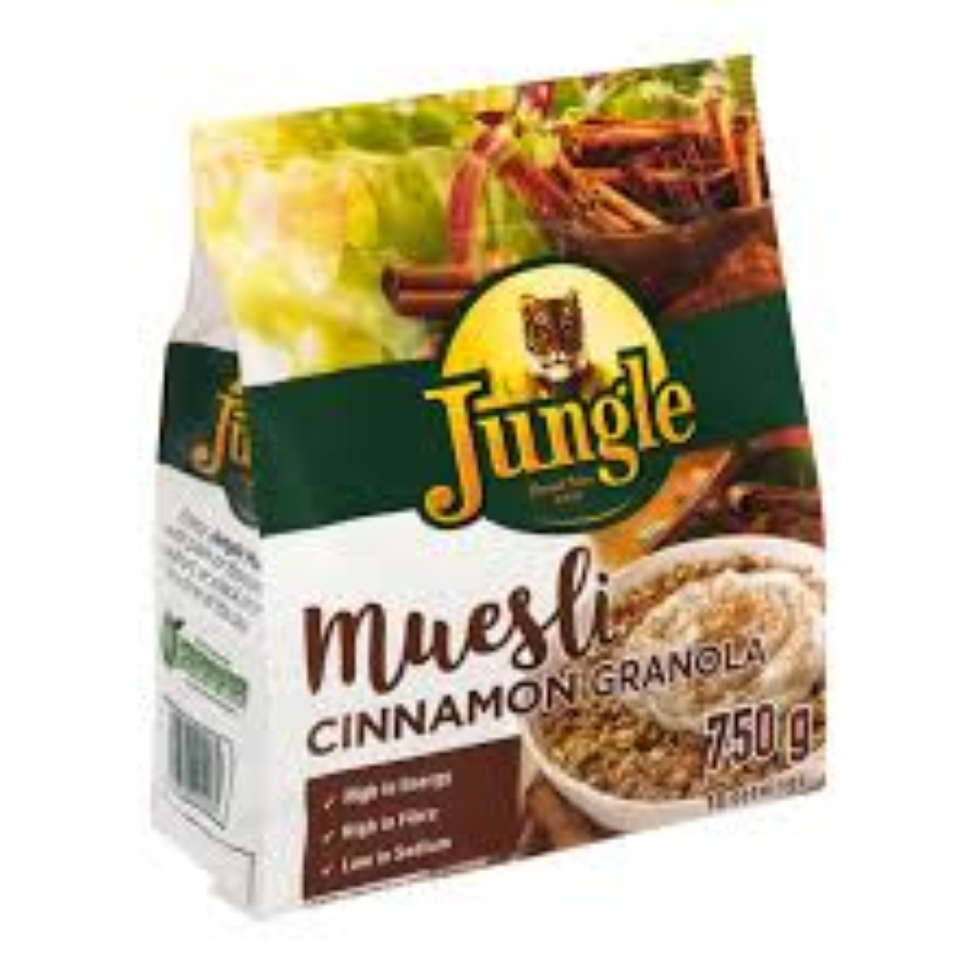 JUNGLE MUESLI CINNAMON & GRANOLA 400G